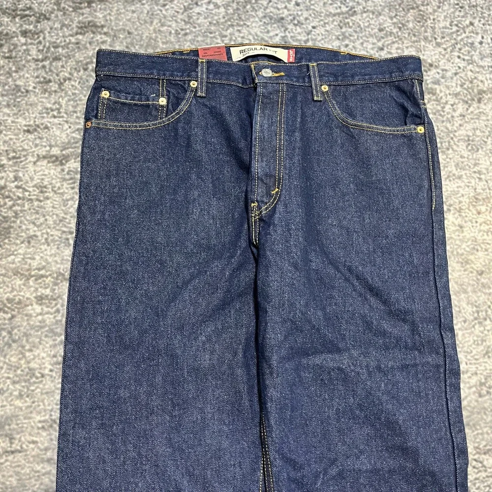 NEW Vintage‎ Levi's 505 Regular Fit Jeans Mens 38x30 Blue Denim Y2K 2000s